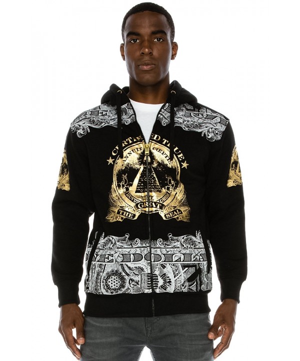 Mens Hipster Hip Hop Graphics Printed Zip-Up Raglan Fleece Hoodie ...