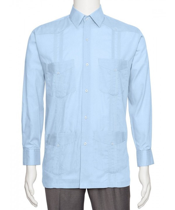 Gentlemens Collection Linen Guayabera Shirt