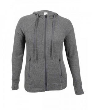 Ideology Womens Plus Heathered Hoodie