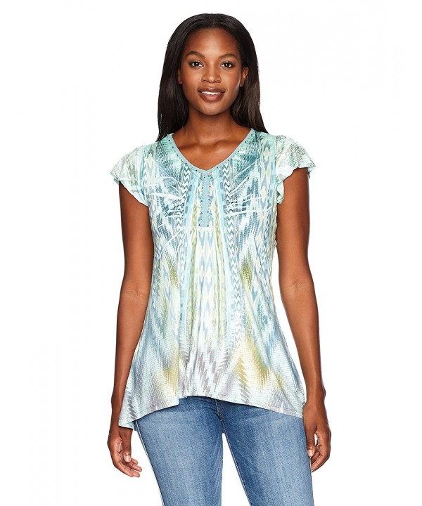 OneWorld Womens Flutter Microjersey Colorful