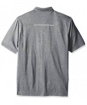 Men's Invisible Pocket Performance Polo - Frost Grey Space Dye ...