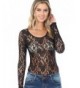 Sleeves Round Allover Bodysuit Black