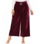 Zeagoo Womens Velvet Elastic Palazzo