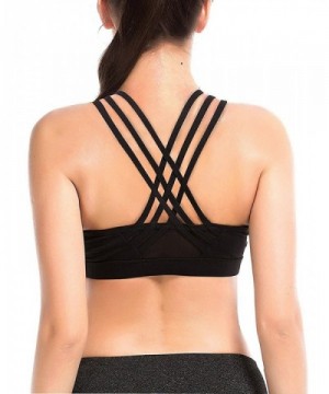 YIANNA Support Strappy Wirefree YA BRA145 Black M