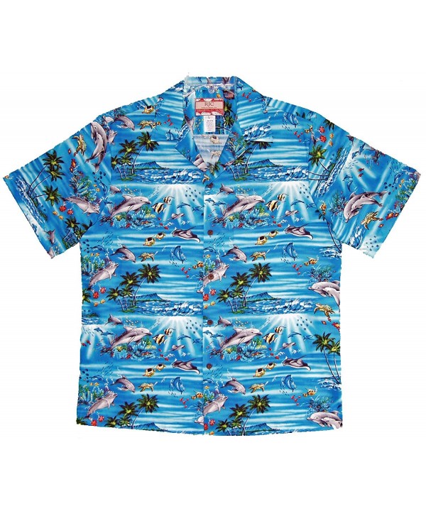 Diamond Dolphin Hawaiian Aloha Shirt