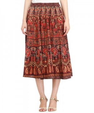 Exotic India Sanganeri Printed Elephant