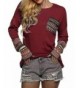 Casual T Shirt Blouse Patchwork Pattern