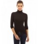 PattyBoutik Womens Turtleneck High Low Blouse