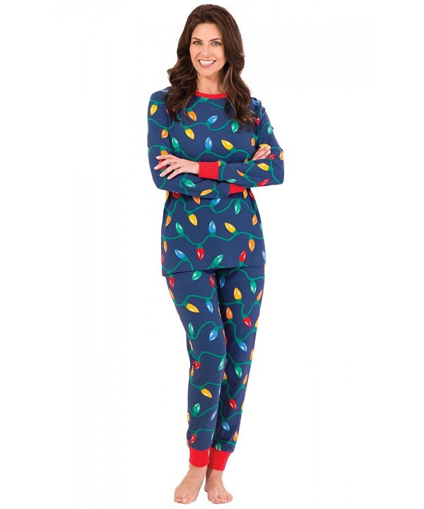 PajamaGram Christmas Lights Cotton Jersey