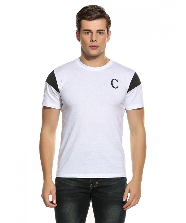 COOFANDY Crew Neck Printed T Shirt Baseball