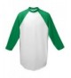 Augusta Baseball Jersey Raglan sleeves White Green Adult MD