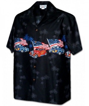 American Flag Hotrods Shirt 3942 BLACK 2XL