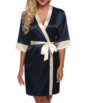 Flyerstoy Womens Kimono Bathrobe Sleepwear