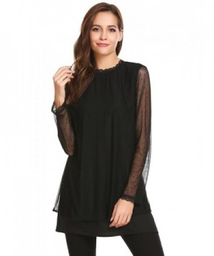 Zeagoo Through Sleeve Layered Blouse