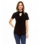 Gaze Keyhole Choker Ribbed Sleeve