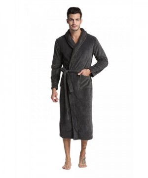 TONY CANDICE Fleece Bathrobe Collar