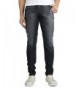 NeoBlue Ripped Straight Skinny Trousers