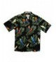 HAWAIIAN MACAW FOREST SHIRT BLACK