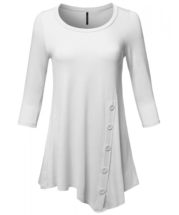 Casual Stretch Asymmetrical Sleeve Button