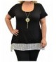 N5222X BLK 1X Urban Rose Top Women