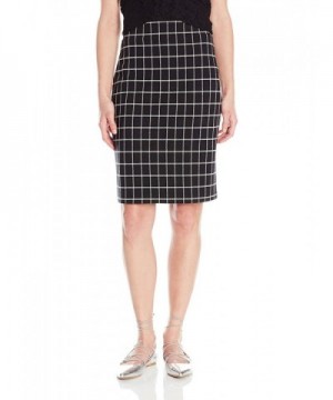 PARIS SUNDAY Womens Windowpane Pencil