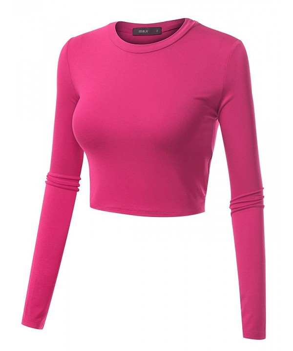 Doublju Basic Sleeve Fuchsia X Small