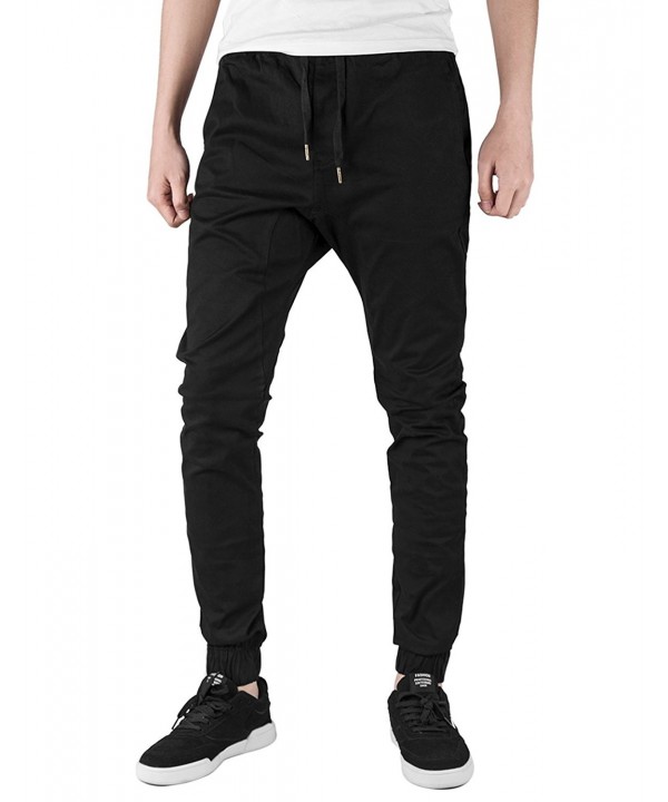 black khaki joggers mens