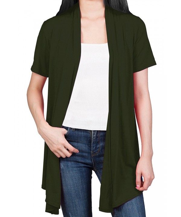 Guandiif Womens Drape Cardigan Sleeve