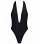 TRANGEL Plunge Backless Halter Swimsuits