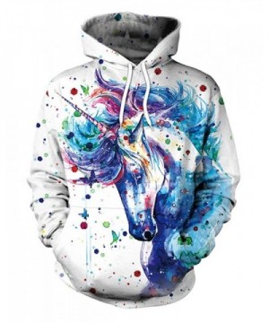 NAYINLAN Rainbow Unicorn Pullover Sweatshirt