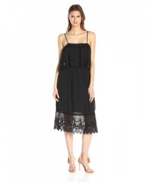 Moon River Womens Trimmed Dress