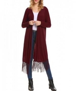 Mofavor Womens Lightweight Waterfall Cardigan