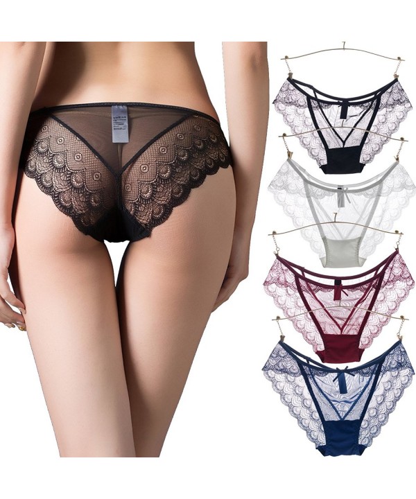 Underwear Peacock Pattern Transparent Lingerie