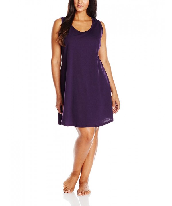 Jockey Womens Plus Size Eggplant Chemise