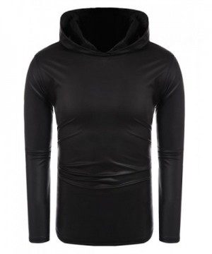 COOFANDY Nightclub Metallic Casual Pullover