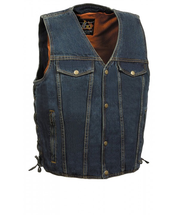 Mens Side Denim Chest Pockets