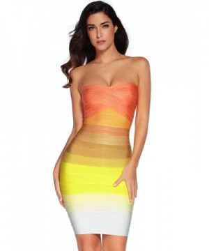 Meilun Knee length Bandage Bodycon Strapless