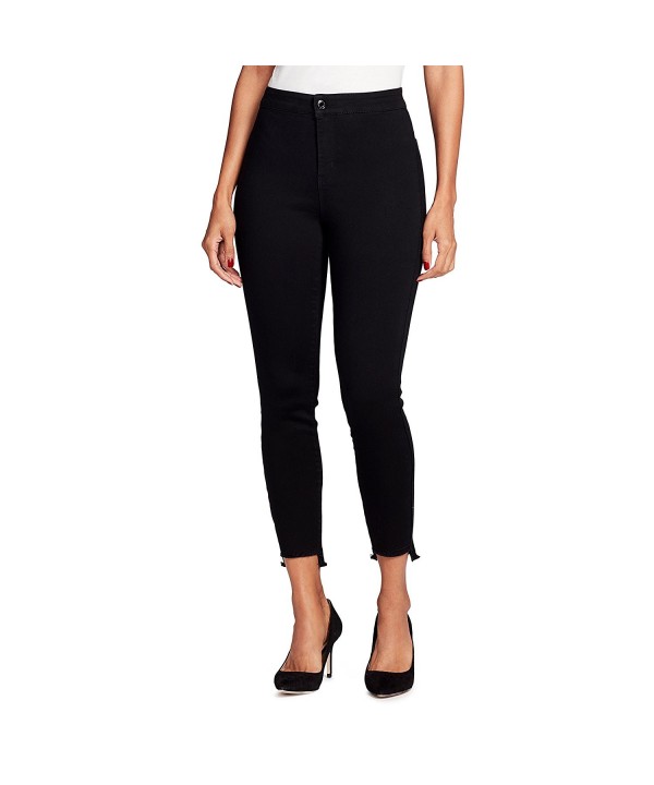 Black Daisy Womens Hi Rise Skinny