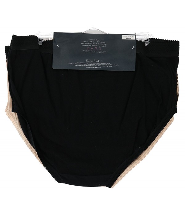 Women's Plus Size 100% Cotton Briefs (3 PR) (10/3X- Black- Nude