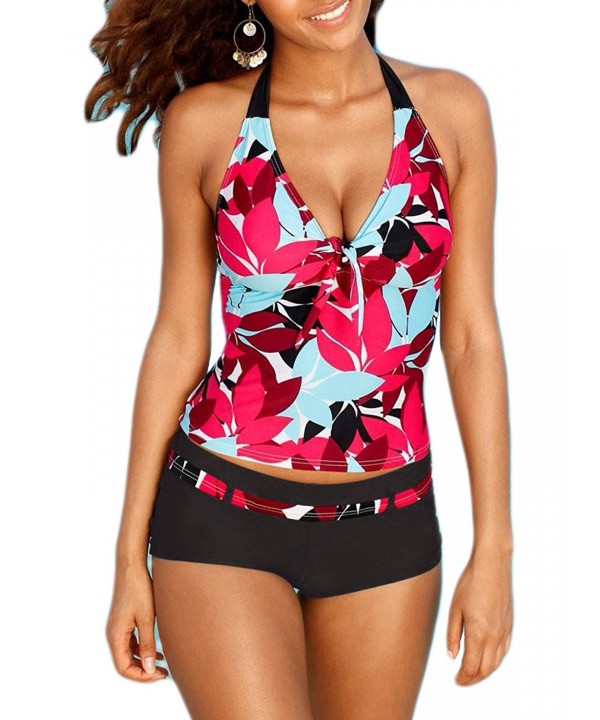 Tankini Boyshort Swimwear Athletic Swimsuits