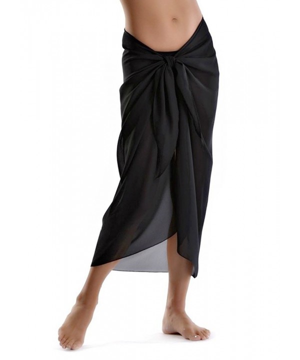 Sarongs Womens Faux Georgette Sexy Swimsuit Beach Bath Wrap Cover-up ...