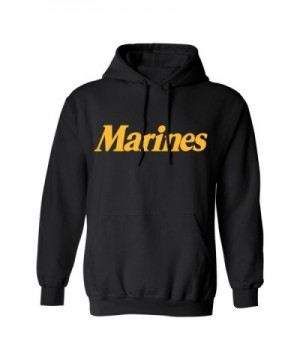 Gold Marines Hooded Sweatshirt Black