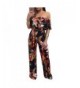 Printed Sleeveless Ruffled Backless Jumpsuit