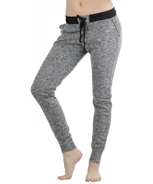 ToBeInStyle Womens Heathered French Jogger