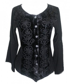 504 Renaissance Vintage Blouse Black