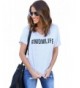 Summer Casual Letter Sleeve T Shirt