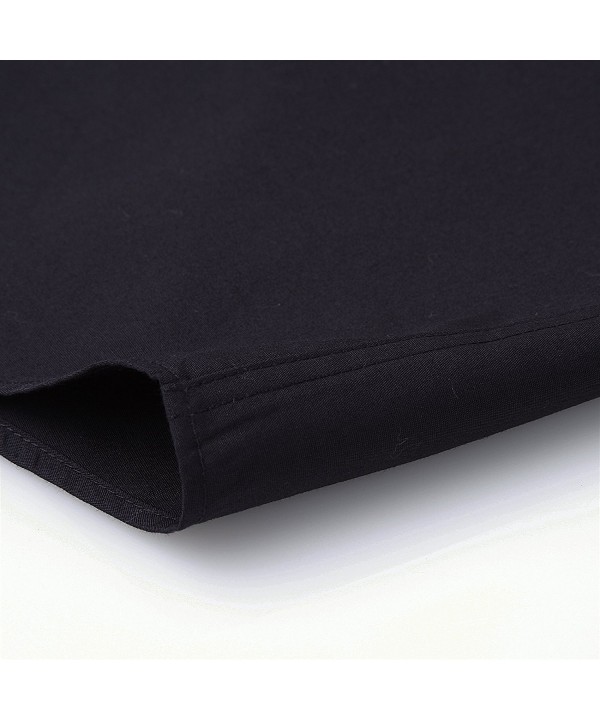 Black Colored Men's Dress Shirt Classic Style 17.5-34/35 - C211C5Y50K1