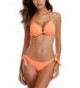 CharmLeaks Halter Bikinis Ruffle Bikini