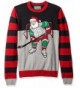 Ugly Christmas Sweater Hockey Santa