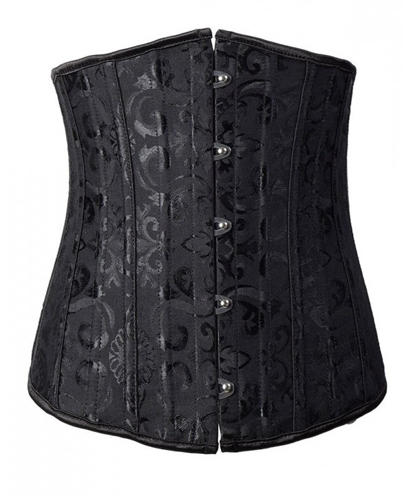 Lotsyle Underbust Brocade Cincher Black 5XL